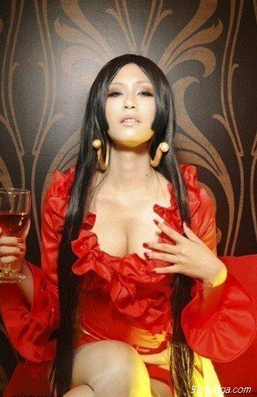 《海贼王》美女角色女帝波雅汉考克神COS 漂亮妖娆