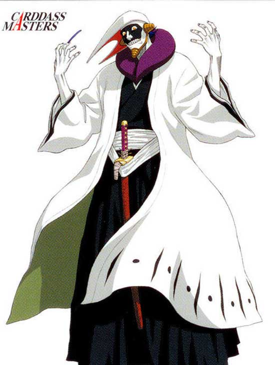 【十二番队】队长 涅茧利 

生日：3月30日  
身高：174cm 体重：54kg 
十二番队队长。兼技术开发局局长。 
对研究有着狂热而残忍的癖好。 
曾杀害石田的祖父，为了战斗也毫不留情地攻击音梦。 
拿下面具几乎是变了一个人… 

斩魄刀：匹杀地藏 --〉 金色匹杀地藏 
发动语：掻き毟れ 疋杀地蔵 
让被砍到的对象的四肢无法动弹 --〉 将涅的血转成致命的毒雾再加以扩散