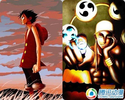 橡胶果实VS闪雷果实 观众表示这一幕已经看过了，又回到空岛篇中了，喜欢远距离战术的艾尼路被免疫雷的路飞盯上了，于是结果自然被路飞打飞，于是艾尼路又奔月去了，期待他再次回来。