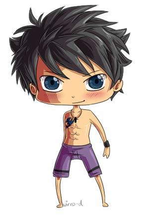 妖精尾巴超萌格雷手绘组图