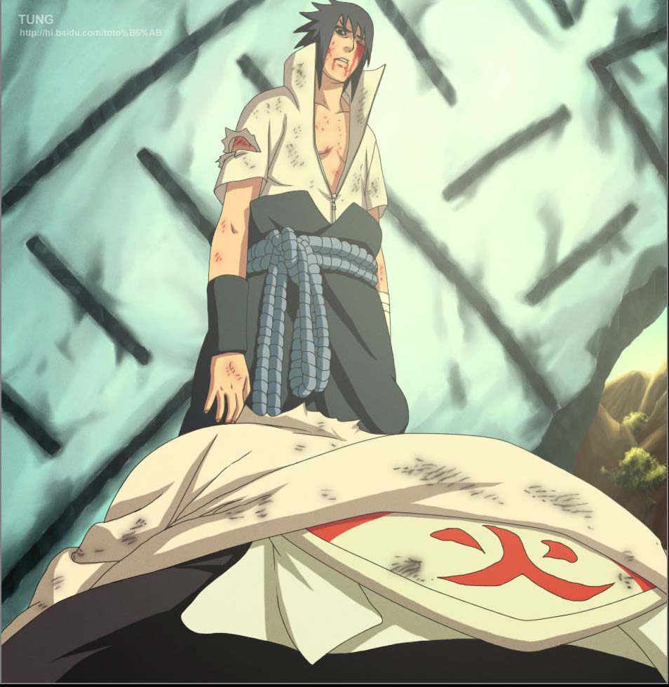 佐助对团藏 用眼睛讲述的战斗