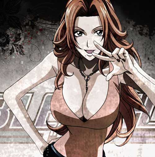 松本乱菊
明朗大方、尽责而细心的金发妖艳美女，性格豪放磊落。身材火辣，偶尔流露小女生般的可爱，实际上非常可靠，面对敌人之时也很有气魄