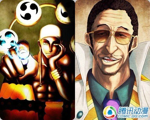 响雷果实VS闪闪果实 响雷果实号称最强的恶魔果实，必然不是盖的，可惜在空岛篇遇到路飞被刷下来了，但这次遇到的敌人是拥有同类光属性的闪闪果实，都是各种瞬步啊，移动速度都到极限了，双方都采取移动式远程攻击方式进行角逐，经过X天的角逐，黄猿大叔果然不敌响雷果实。