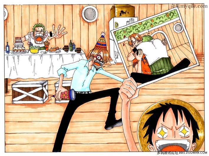 草帽团三大主力 路飞 索隆 三治