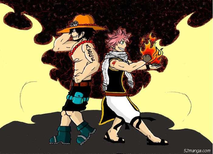 海贼王风格的妖精的尾巴国外同人美图 纳兹和艾斯