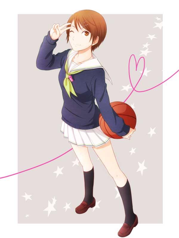 相田理子 女子及男子篮球部监督，同时为学校学生会的副会长。性格刚强，头脑也很好。在期中考中，于全二年级的305人之中取得第二名的好成绩。在意身材（和桃井相比）。