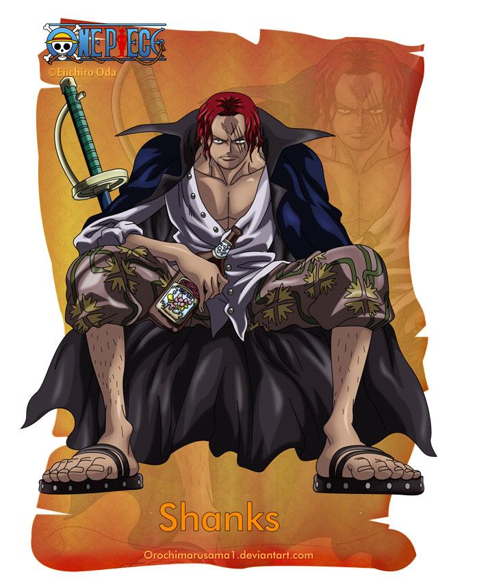 香克斯
Shanks
伟大航路后半段新世界中君临天下的“四皇”之一，红发海贼团的船长，亦是故事主角蒙奇·D·路飞自小就最尊敬的人 。