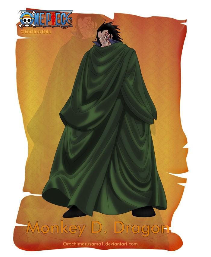 蒙奇·D·龙
Monkey D. Dragon
其他名字 蒙奇·D·多拉格
从他身上看不到和路飞或者卡普任何的相似性
恶魔果实未知，应该是一种操纵天气果实