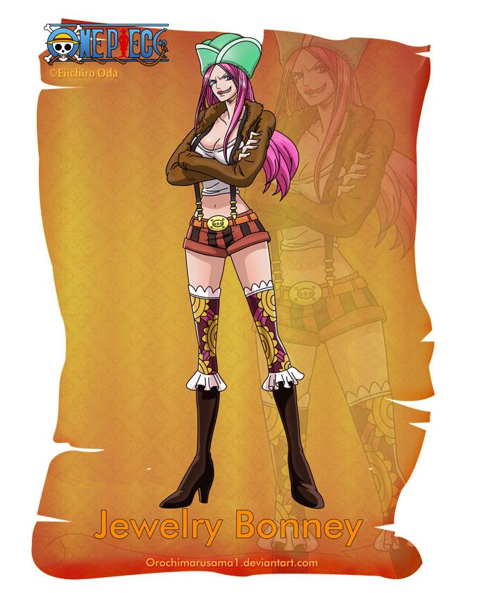 乔艾莉·波妮
Jewelry Bonney
她看起来真棒和坏！从她脸上的表情和姿态，波妮不是一个能被轻易玩弄的人