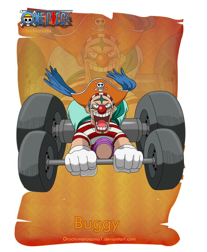 巴基
Buggy
原为罗杰海贼团上的见习船员，与四皇之一的红发是旧友