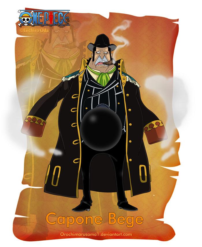 卡波涅·培基
Capone Bege
外号：“匪帮”培基，火战车海贼团船长。
