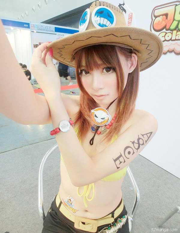 海贼王女版火拳艾斯Cosplay6