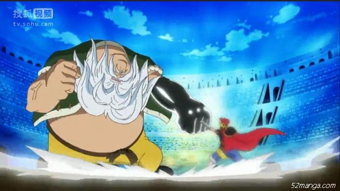 草帽路飞对首领青椒