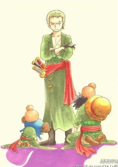 索隆当了世界第一大剑豪后，路飞跟乔巴要跟索隆学 结果。。索隆很严厉