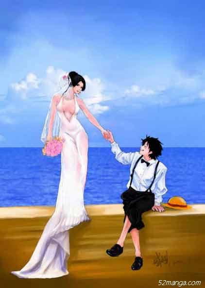 路飞成了海贼王，然后他们都结婚了