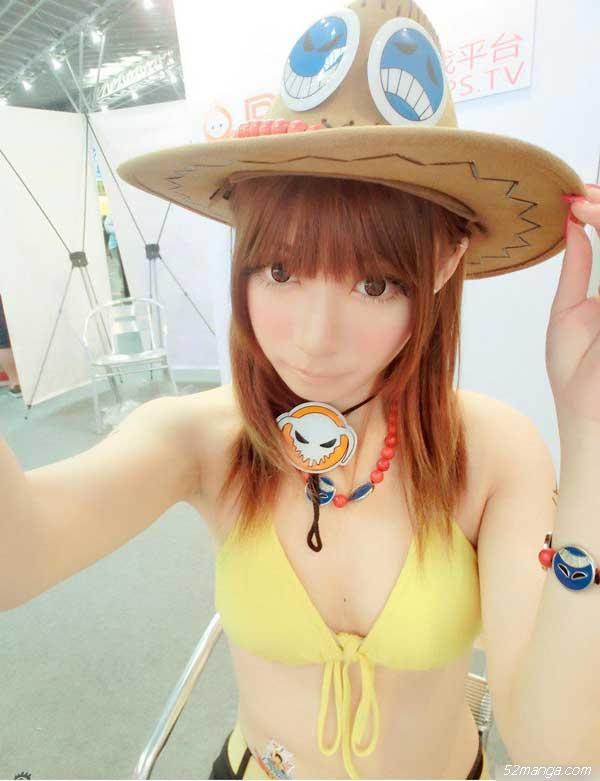 海贼王女版火拳艾斯Cosplay1