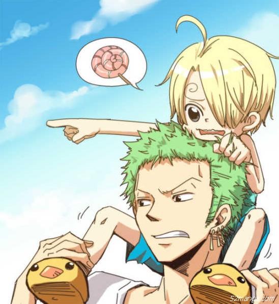 后来山治误食了小小果实 结果索隆悲剧了。。。。。。。。。