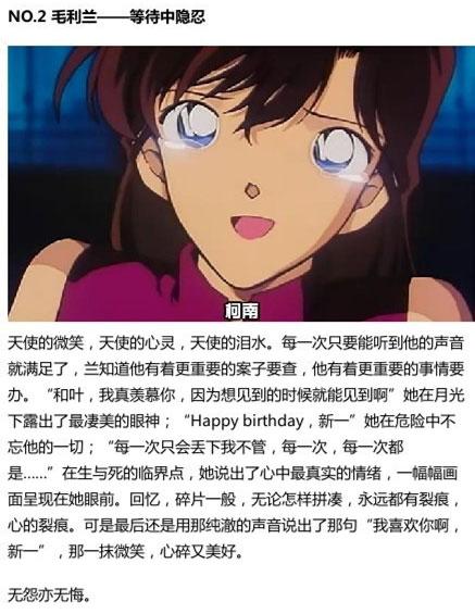 第二位 毛利兰-等待中隐忍