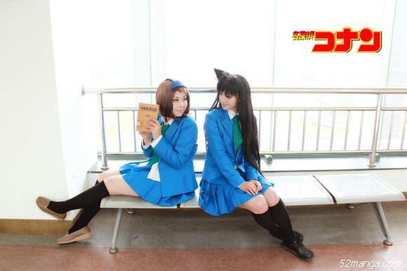 毛利兰铃木园子姐妹淘Cosplay