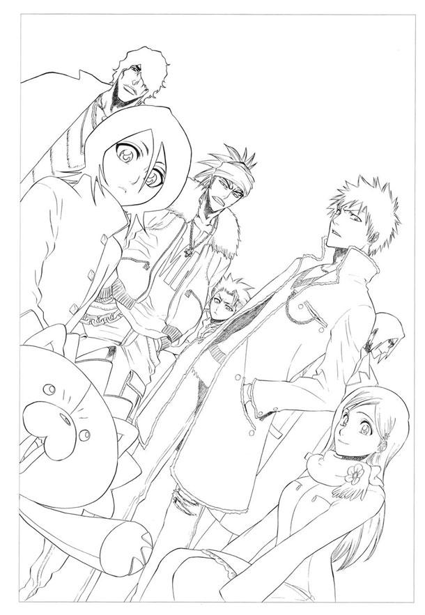 死神，简直帅呆了 铅笔画