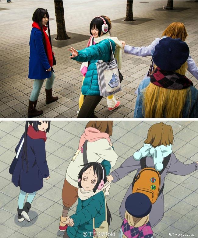 《轻音少女》剧场版伦敦实景Cosplay