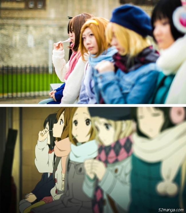 《轻音少女》剧场版伦敦实景Cosplay