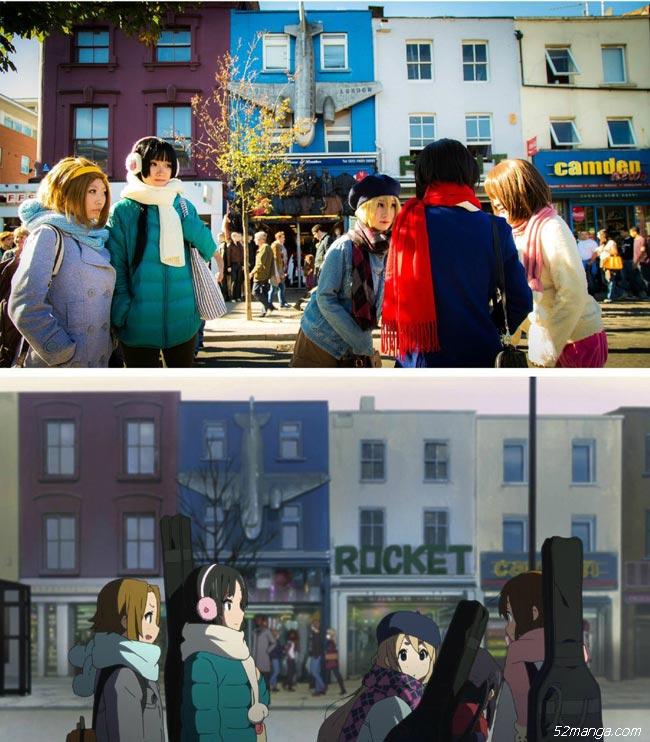 《轻音少女》剧场版伦敦实景Cosplay