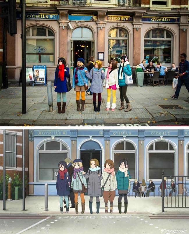 《轻音少女》剧场版伦敦实景Cosplay