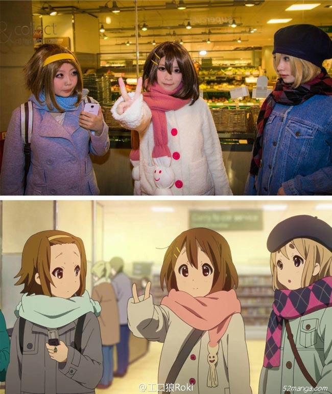 《轻音少女》剧场版伦敦实景Cosplay