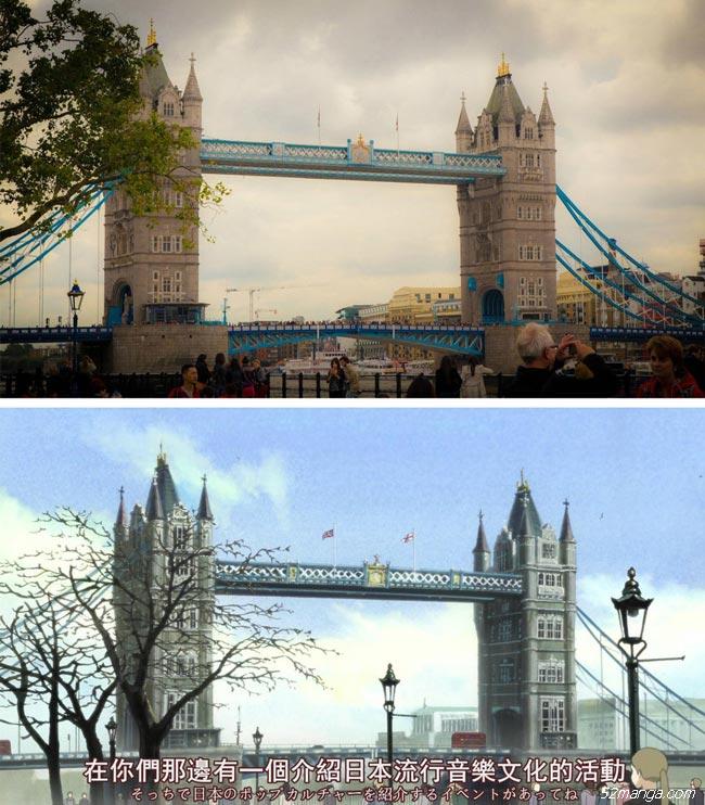 《轻音少女》剧场版伦敦实景Cosplay