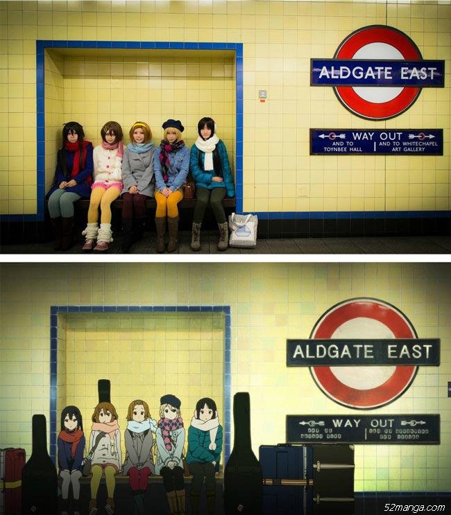 《轻音少女》剧场版伦敦实景Cosplay