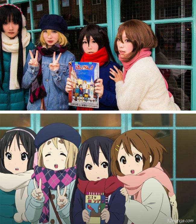 《轻音少女》剧场版伦敦实景Cosplay