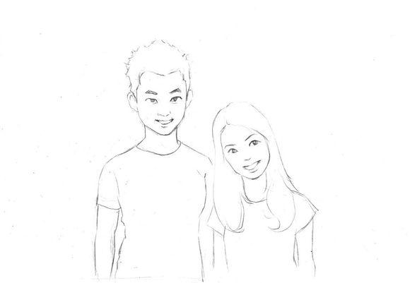 创作过程，有兴趣的网友也可以试试呀