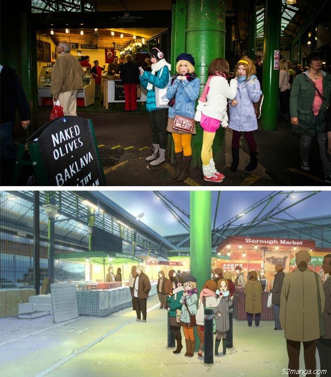 《轻音少女》剧场版伦敦实景Cosplay