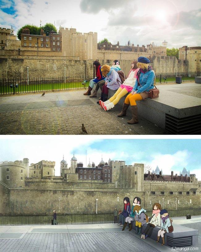 《轻音少女》剧场版伦敦实景Cosplay