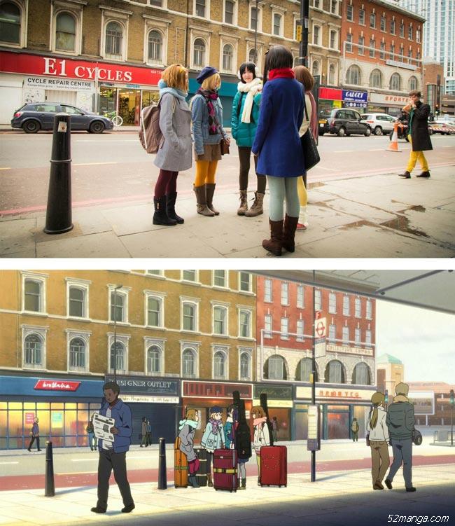 《轻音少女》剧场版伦敦实景Cosplay