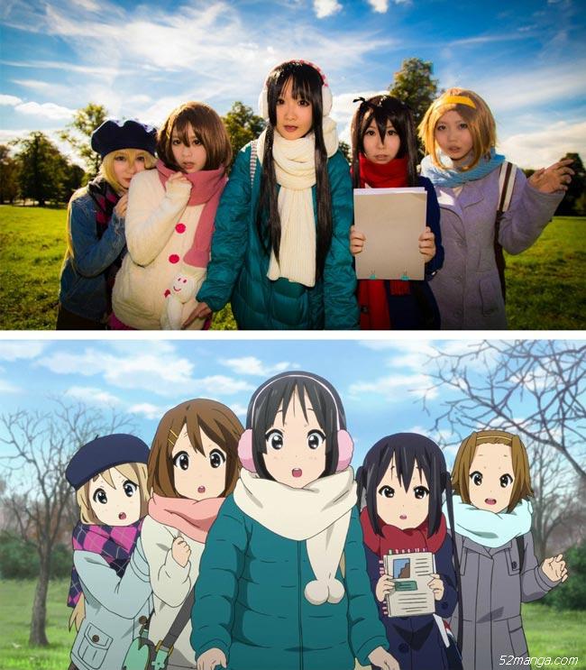 《轻音少女》剧场版伦敦实景Cosplay