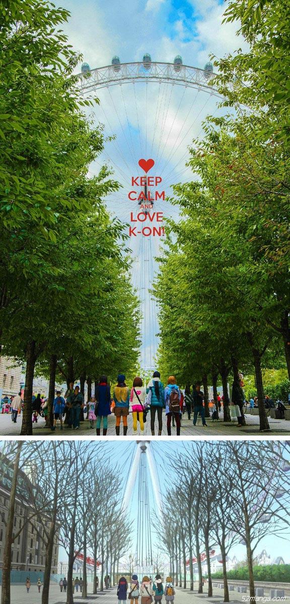 《轻音少女》剧场版伦敦实景Cosplay