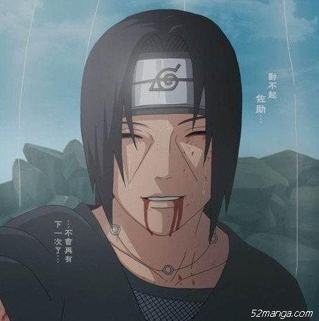 【最欣慰的笑容】鼬
最爱木叶和弟弟的人却因为守护而放弃亲情和人生，坚持到弟弟终于成长后终于欣慰的安心离去。其实也可以说是最让人心碎的笑容。