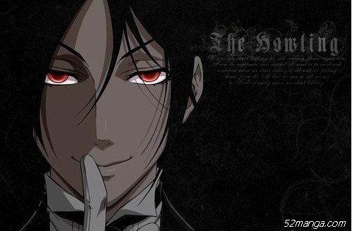 【最恶魔的笑容】塞巴斯蒂安·米卡利斯
如果说六道骸是恶魔中的天使，那么塞巴斯就是天使中的恶魔了，当然，这是一位集品格、素养、知识、姿容于一身的完美恶魔。