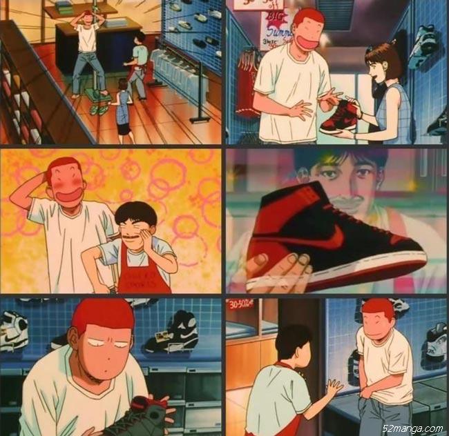 晴子：你长高了  樱木
老板：你女朋友真漂亮
樱木：三十块卖给我吧