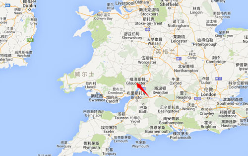 谷歌卫星上的蒙茅斯郡大概位置www.52manga.com
